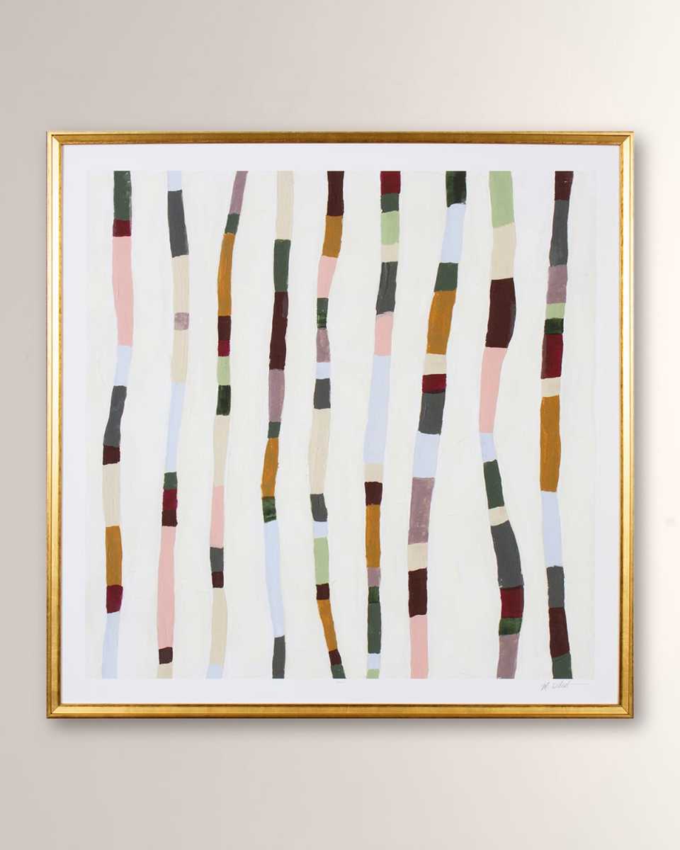 "Colorful Batons I" Framed Giclee